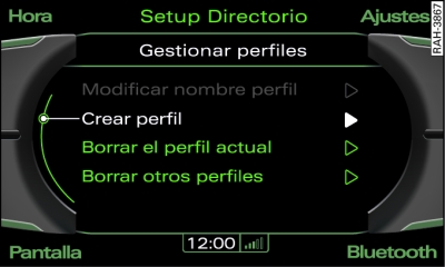 Crear un perfil